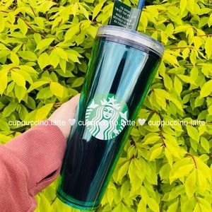✨LAST ONE✨Starbucks Metallic Blue ‘Confetti Aqua Terra’ DIY Sequin Venti Tumbler